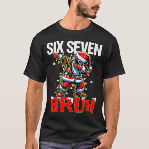 Camiseta 67 Seis Sete Burh Papai Noel Natal 6 7 Meme Homens