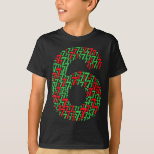 Camiseta 67 Seis Sete Design De Natal Divertido 6 7 Meme