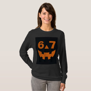 Camiseta 67 Seis Sete Fantasia Divertida de Halloween