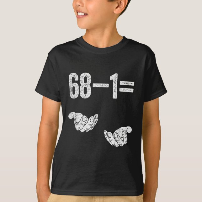 Camiseta 67 Seis Sete Matemática Matemática Brainrot Equaçã (Frente)