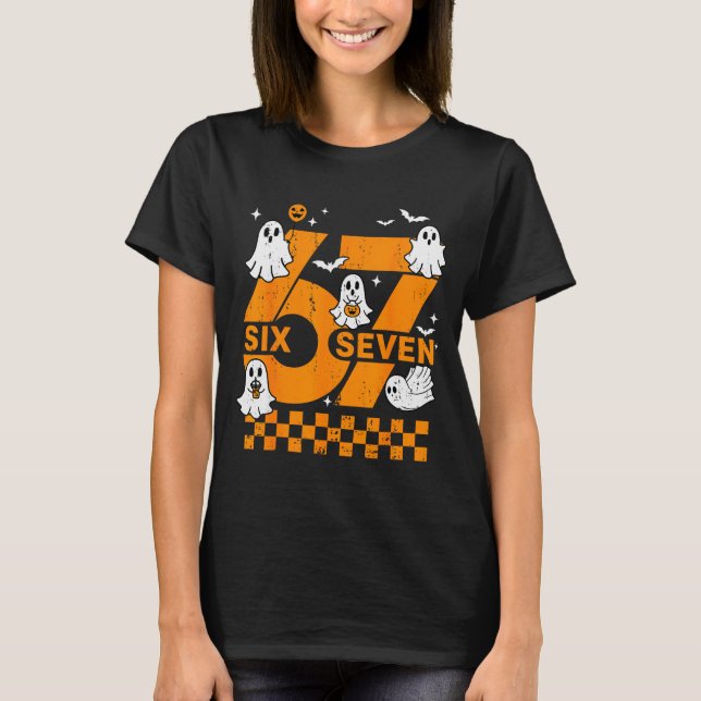 Camiseta 67 Seis Sete Meme Diversão 6 7 Casal Combinando Ha (Frente)
