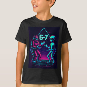 Camiseta 67 Seis Sete Meme Divertido Pé Grande Alienígena S
