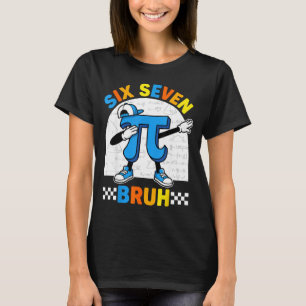 Camiseta 67 seis sete meme matemática dia engraçado profess