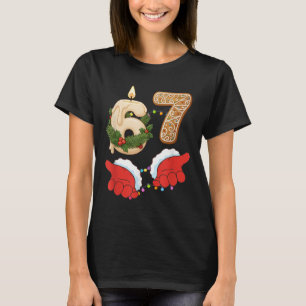 Camiseta 67 Seis Sete Meme Natal Vela Gengibre Gen