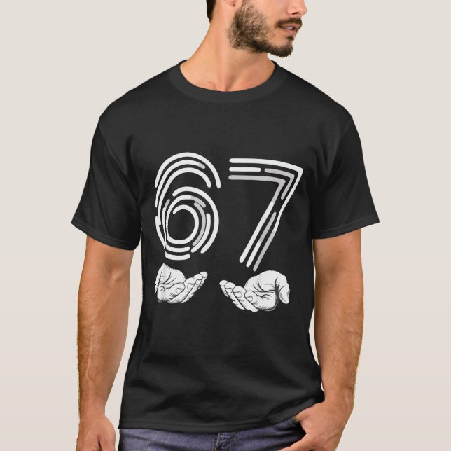 Camiseta 67 Shirt, Funny Shirts 67 Kid Meme Six Seven Graph (Frente)