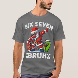 Camiseta 67 Si Sete Bruh Natal Divertido 6 7 Meme Homens Mu