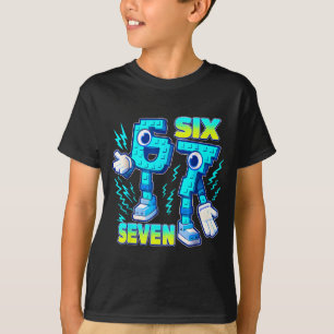 Camiseta 67 Six Seven 6-7 Divertido Italiano Brainrot Crian