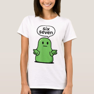 Camiseta 67 Six Seven 6-7 Slime de Blob Verde - Brincadeira