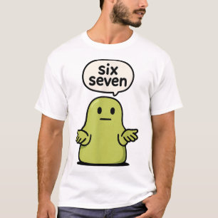 Camiseta 67 Six Seven 6-7 Slime de Blob Verde - Brincadeira