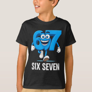 Camiseta 67 Six Seven Divertido Italiano Brainrot Crianças