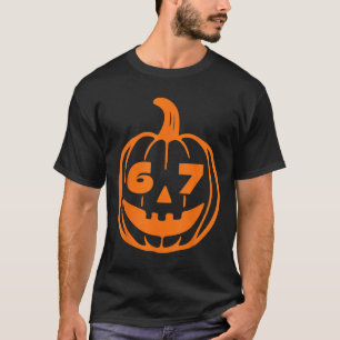 Camiseta 67 Six Seven Fantasia de Halloween para Alunos Pro