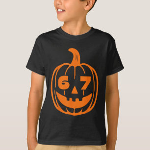 Camiseta 67 Six Seven Fantasia de Halloween para Estudantes