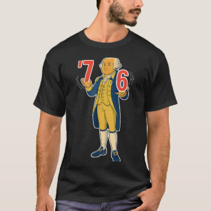 Camiseta 67 Six Seven Meme Engraçado George Washington 