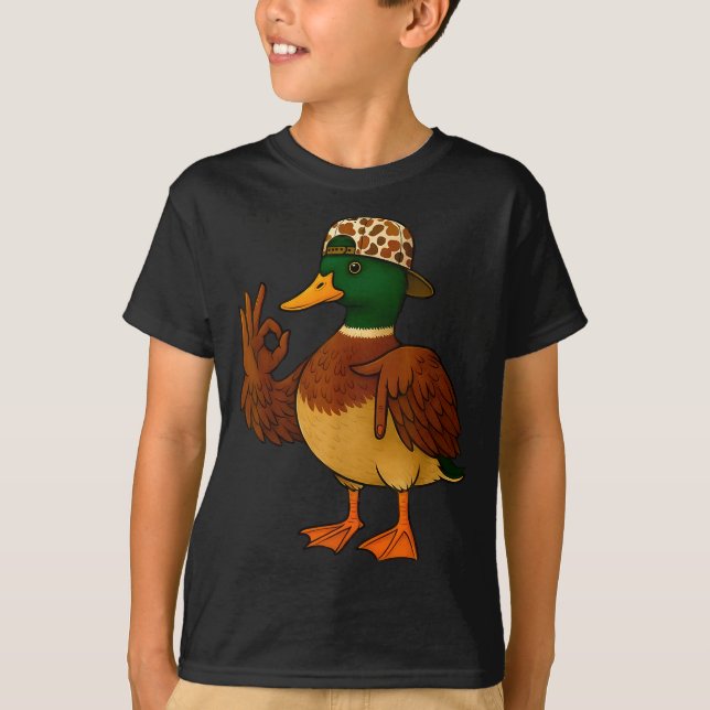 Camiseta 67 Six Seven Meme Mallard Duck Hunting Season Boy  (Frente)
