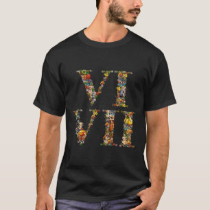 Camiseta 67 Six Seven Memes de Numerais Romanos Italianos B