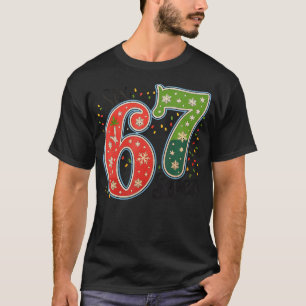 Camiseta 67 Six Seven Natal Meme Divertido 67 Casais Chris