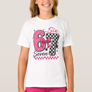 Camiseta 67 Six Seven Pink Retro Pop Culture