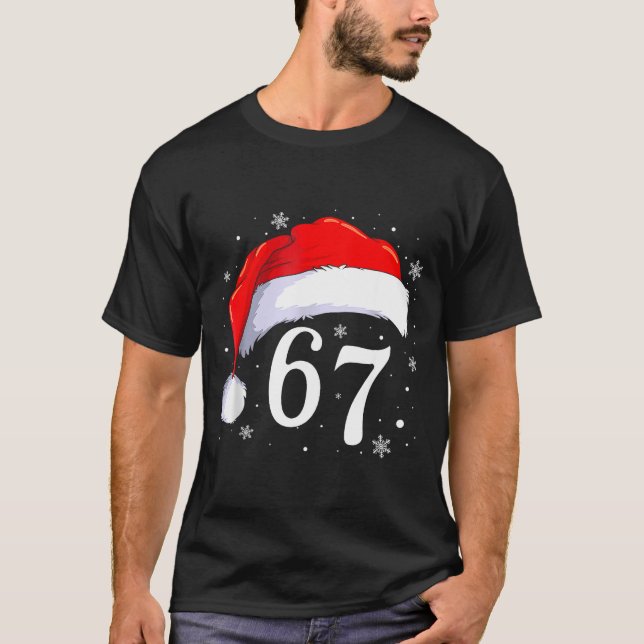 Camiseta 67 Six Seven Santa Funny Christmas 6 7 Meme Men Wo (Frente)