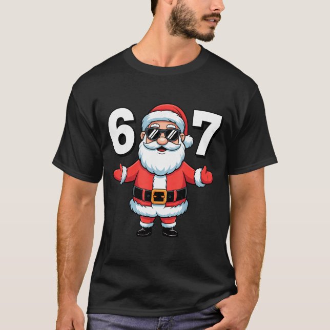 Camiseta 67 Six Seven Santa Xmas Christmas  (Frente)