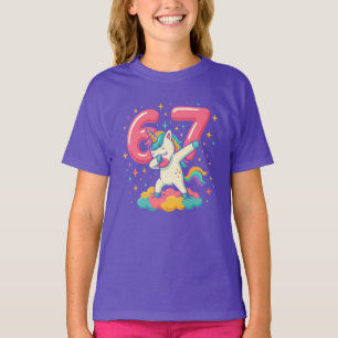 Camiseta 67 Six Seven Unicórnio Cultura Pop Retro