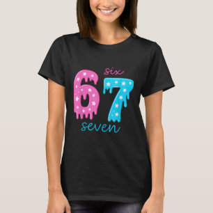 Camiseta 67 Sorvete Drip Meme 6 7 Fantasia de Hallowee Casa