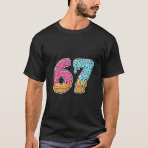 Camiseta 67 Sorvete Drip Meme Divertido Six Seven Geração A