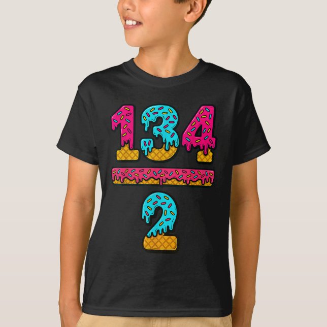 Camiseta 67 Sorvete Drip Meme Divisão Professor de Matemáti (Frente)