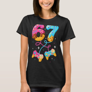 Camiseta 67 Sorvete Drip Meme Gamer Six Seven Geração Alpha