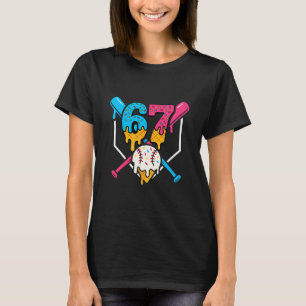 Camiseta 67 Sorvete Drip Vender Meme Seis Sete Geração Alph