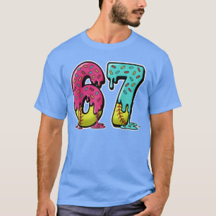 Camiseta 67 Sorvete Gotejamento Softbol Geração Alpha Gíria