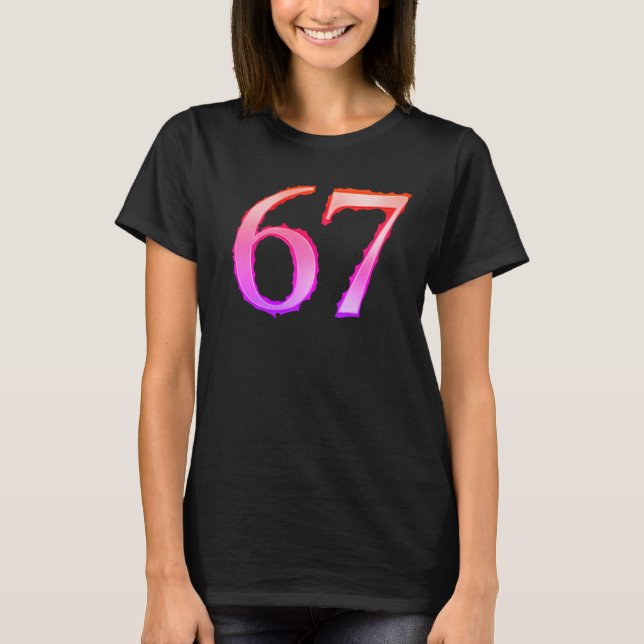 Camiseta 67 Streetwear Graphic T-Shirt Design (Frente)