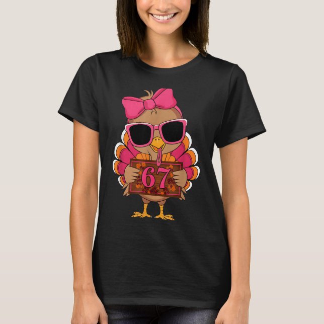 Camiseta 67 Thanksgiving Funny Turkey Family Thanksgiving 6 (Frente)
