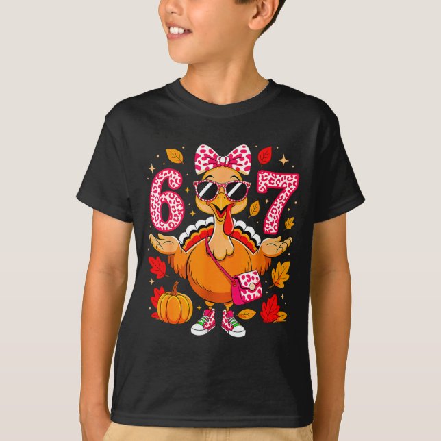 Camiseta 67 Thanksgiving Funny Turkey Thanksgiving 67 Turke (Frente)