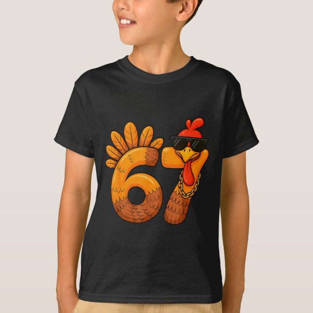 Camiseta 67 Thanksgiving Funny Turkey Thanksgiving 67 Turke (Frente)