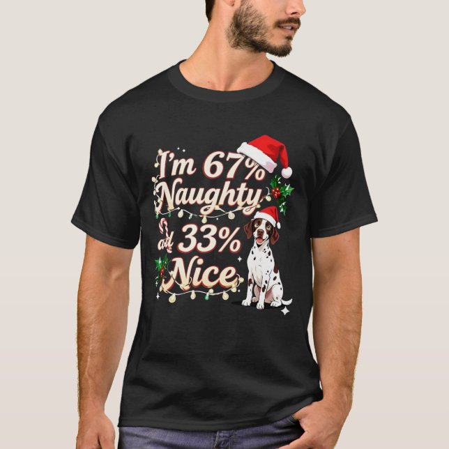 Camiseta 67% Travesso 33% Bonito Pointer de Cabelo Curto Al (Frente)