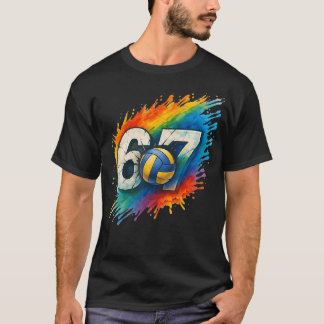 Camiseta 67 Volei Seis Sete 6 7 Meme