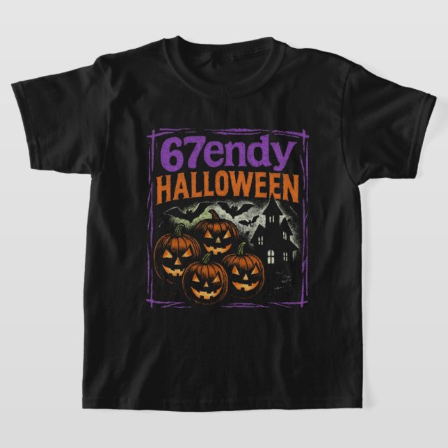 Camiseta 67endy Halloween Bootleg Retro Spooky Design (Postura )