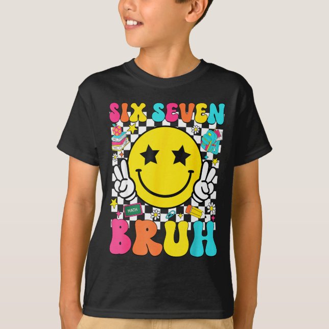 Camiseta 67th Day Of School Shirt 67 Days Smarter Smile Fac (Frente)