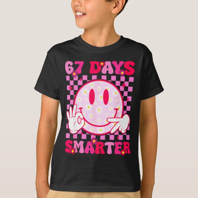 Camiseta 67th Day Of School Shirt 67 Days Smarter Teacher B (Frente)
