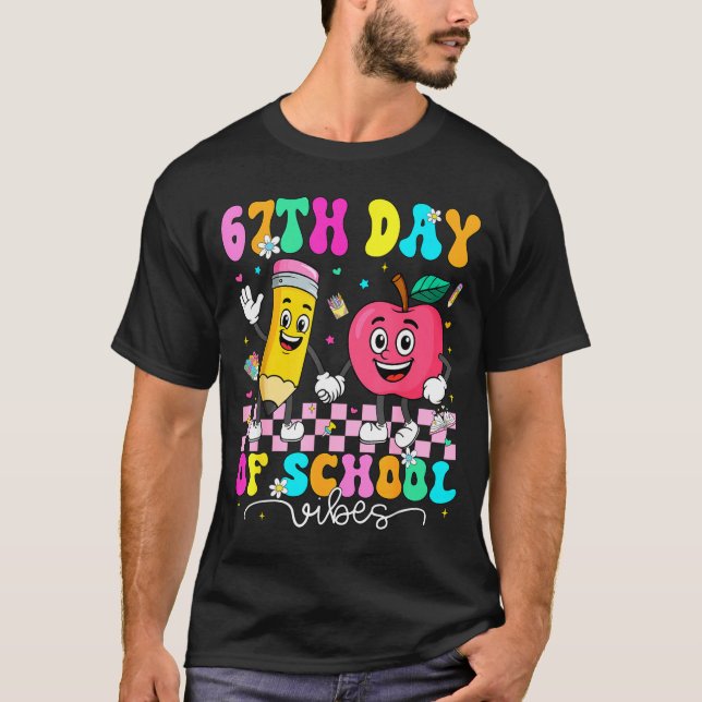 Camiseta 67th Day Of School Shirt 67 Days Smarter Teacher B (Frente)