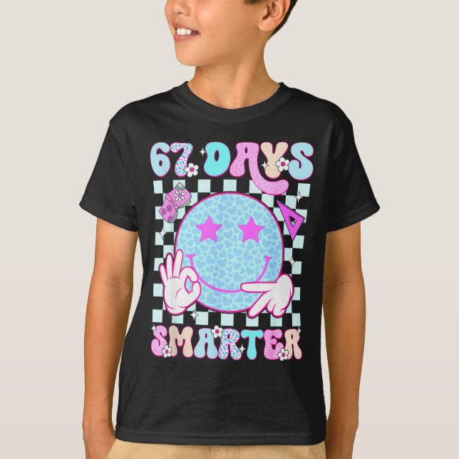 Camiseta 67th Day Of School Shirt 67 Days Smarter Teacher B (Frente)