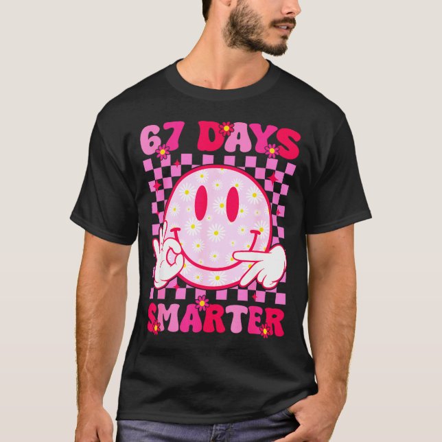 Camiseta 67th Day Of School Shirt 67 Days Smarter Teacher B (Frente)