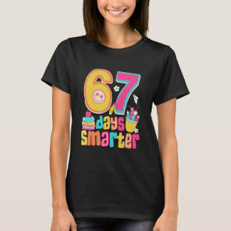 Camiseta 67th Day of School Shirt 67 Days Smarter Teacher B