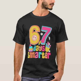Camiseta 67th Day of School Shirt 67 Days Smarter Teacher B