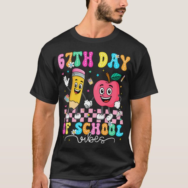 Camiseta 67Th Day Of School Shirt 67 Days Smarter Teacher B (Frente)