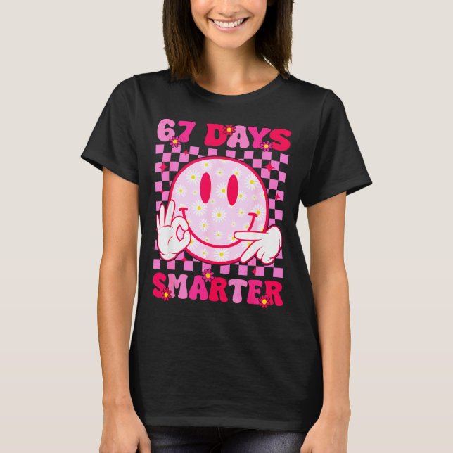 Camiseta 67th Day Of School Shirt 67 Days Smarter Teacher B (Frente)