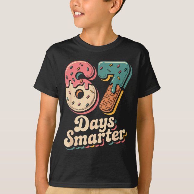 Camiseta 67th Day Of School Shirt 67 Days Smarter Teacher B (Frente)