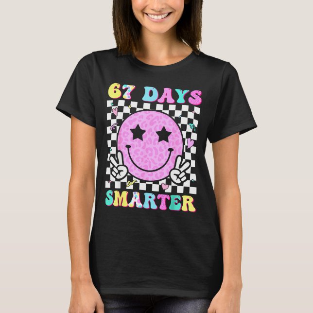 Camiseta 67th Day Of School Shirt 67 Days Smarter Teacher G (Frente)