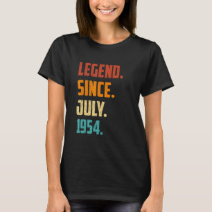 Camiseta 68. ª Legenda de aniversário desde julho de 1954 6