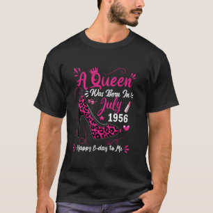 Camiseta 68.º Aniversário Alto Salto Uma Rainha Foi Nascer